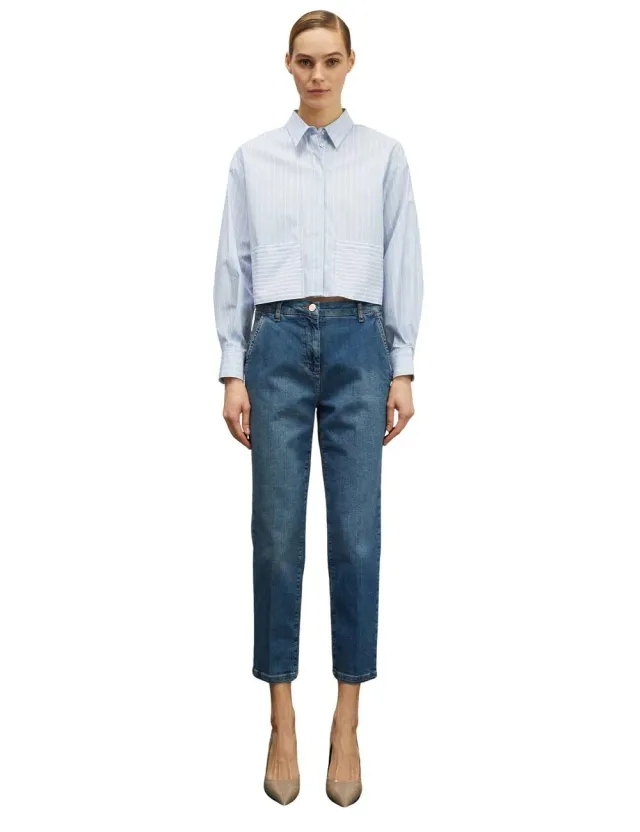 Motivi Regular-Jeans Stretch-Jeans Gr. 40 Bügelfalte