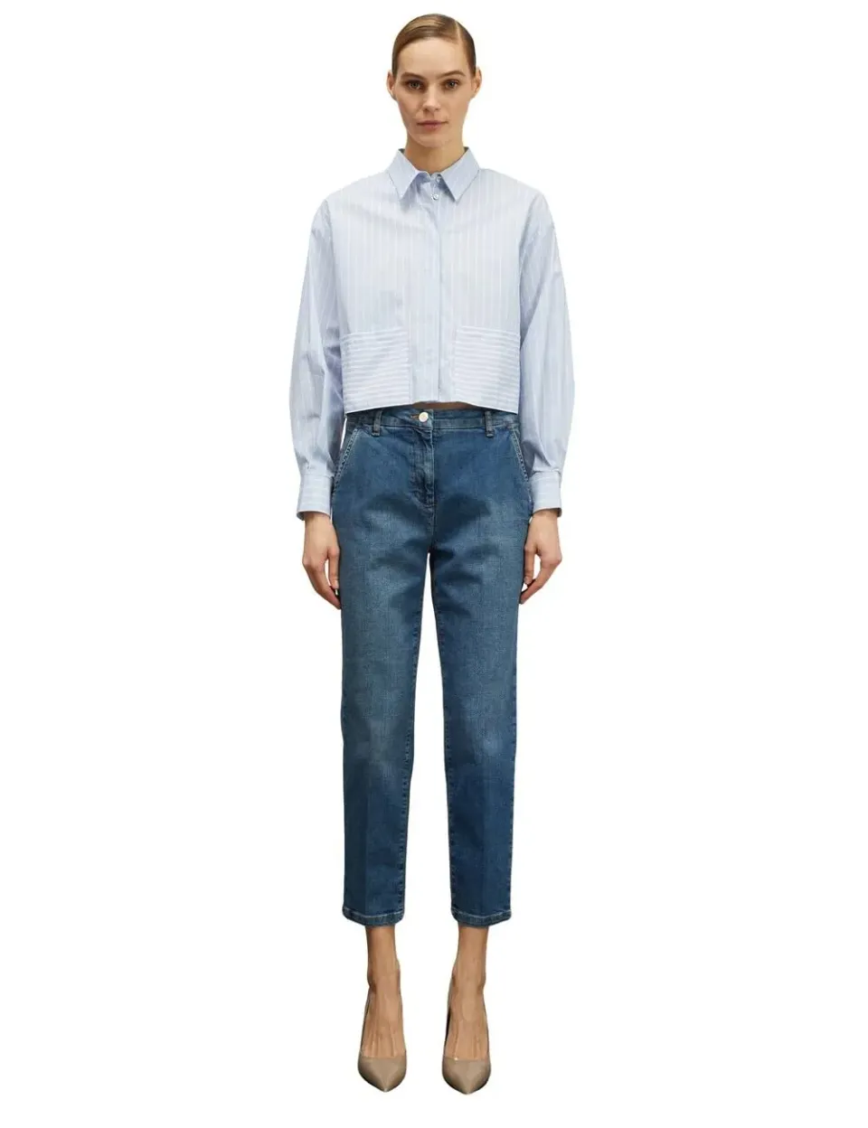 Motivi Regular-Jeans Stretch-Jeans Gr. 40 Bügelfalte