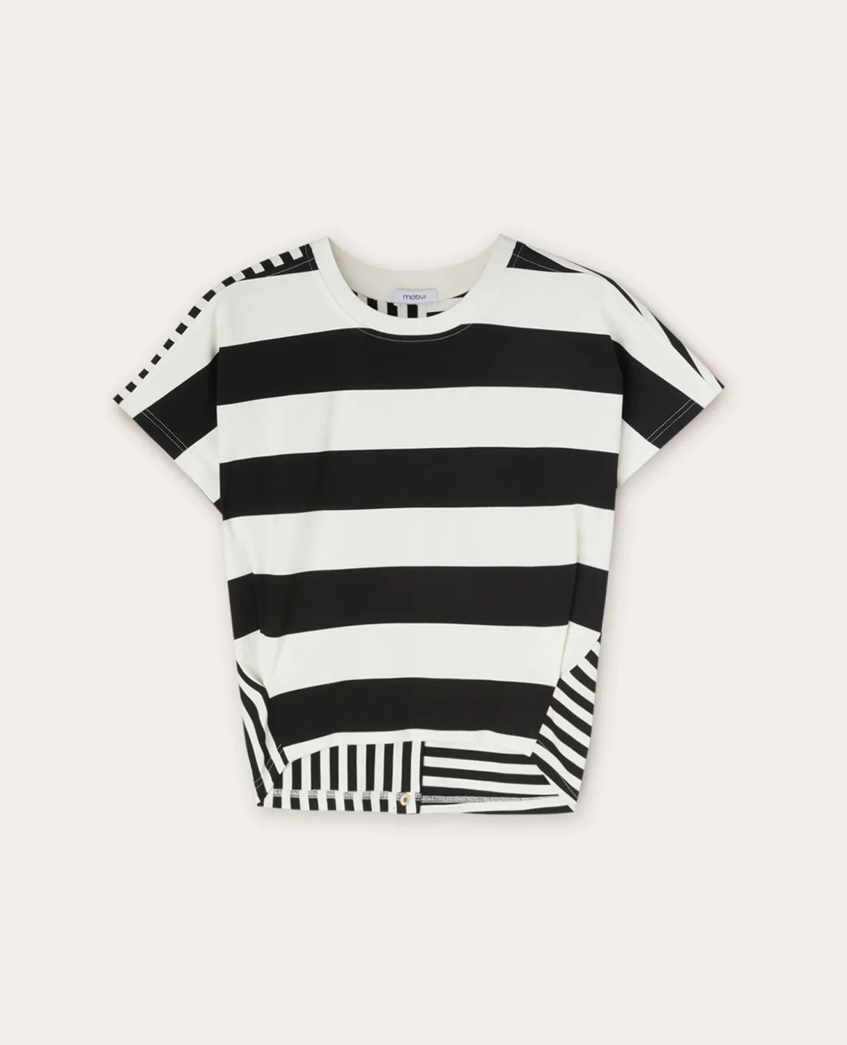 Motivi T-Shirt Streifen Boxy Kimono-Ärmel