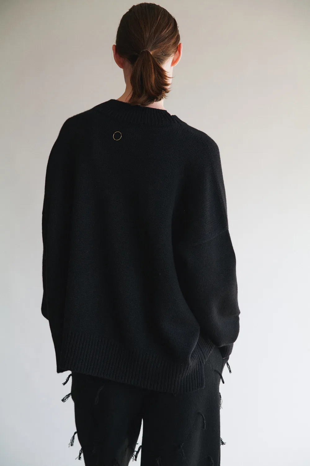 Oyuna Aila Pullover Schwarz Kaschmir oversized