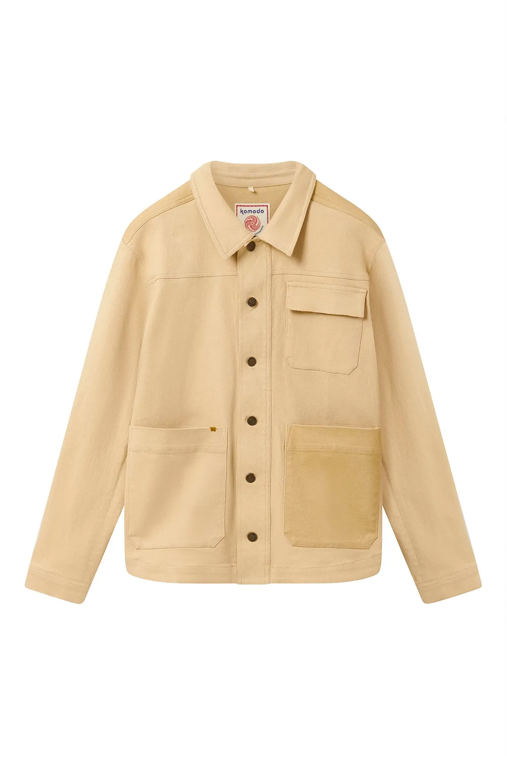 KOMODO CHRISTOPHE Jacke Sand Patch Bio-Baumwolle