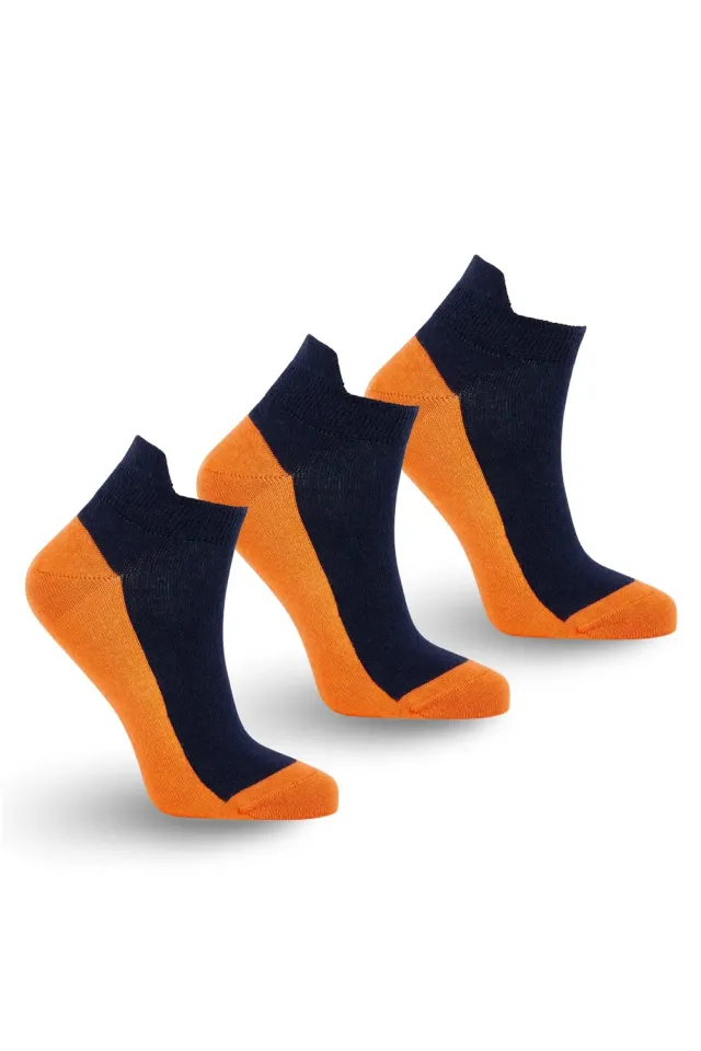 KOMODO PUNCHY ANKLE Socken Navy 3er Bio-Baumwolle