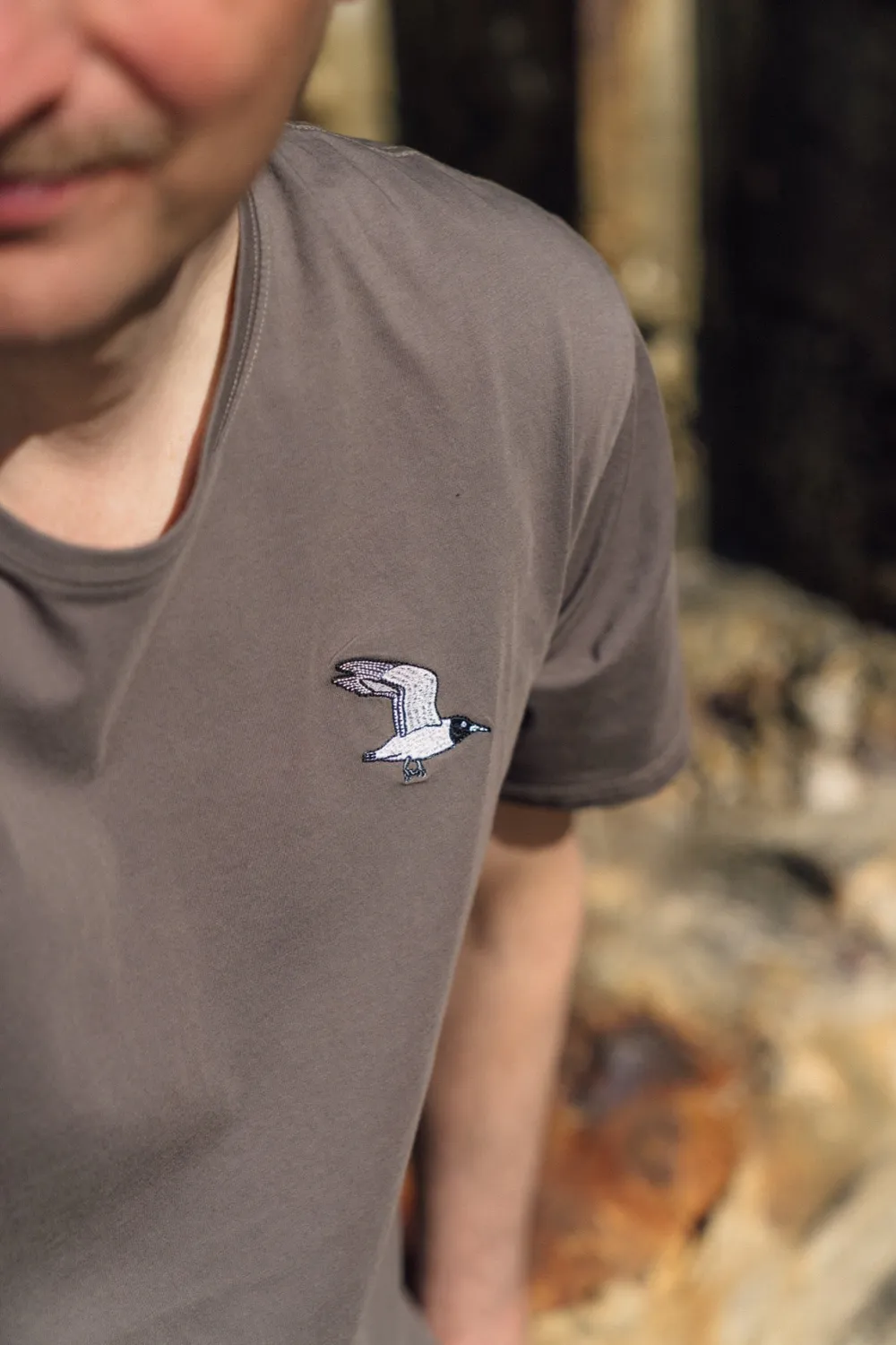 LAKOR Mini Flying Seagull T-Shirt Morel Bio-Baumwolle