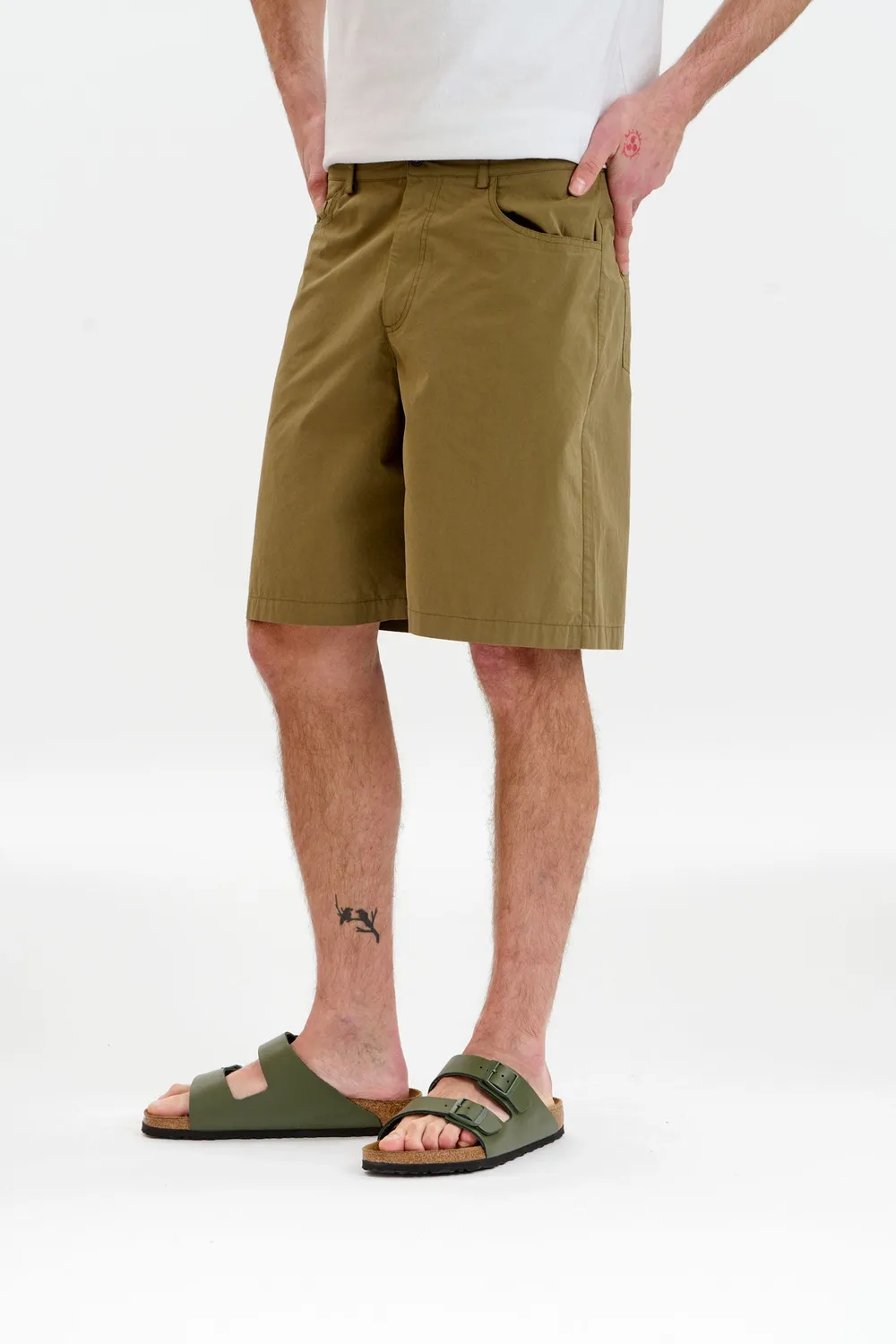 KOMODO JAMBO Shorts Olive Bio-Poplin