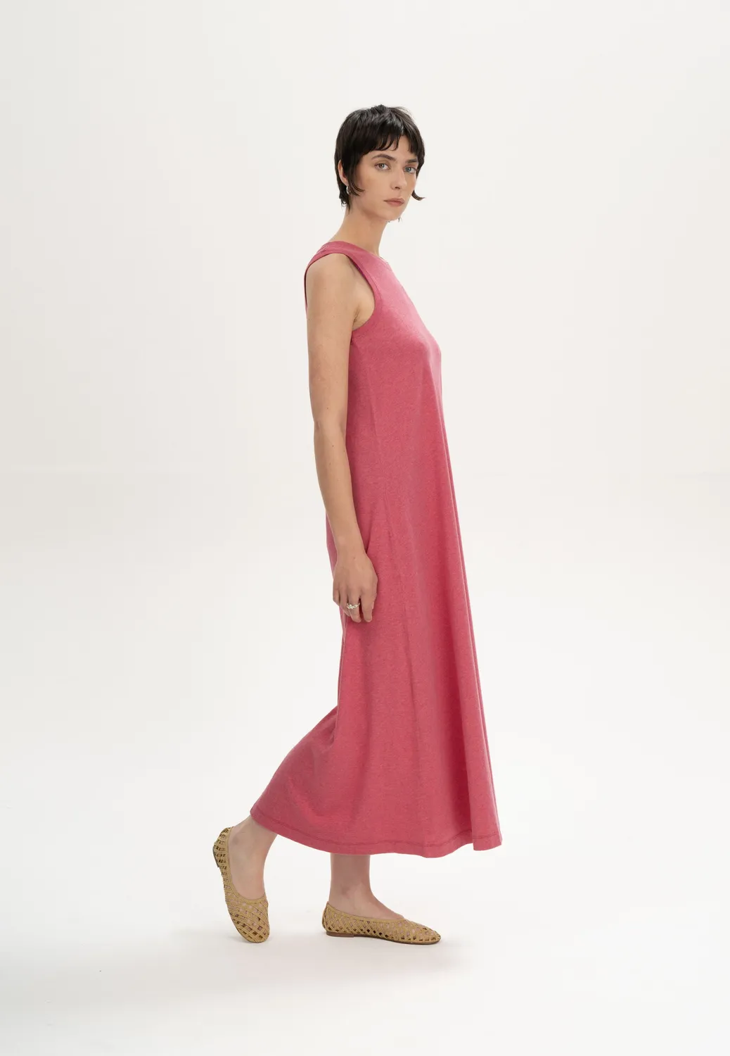 MELA MAHIKA Jersey Maxi Kleid thymian aus Baumwolle