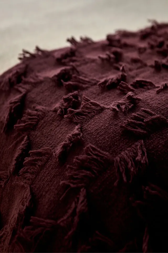 Oyuna Seren Throw Carob Cashmere mit Fransen