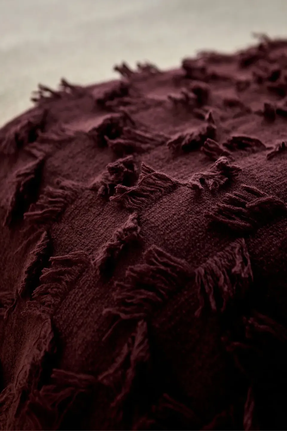 Oyuna Seren Throw Carob Cashmere mit Fransen