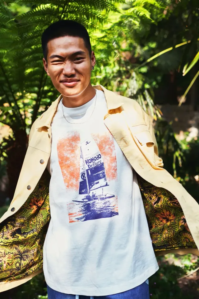 KOMODO SAILING T-Shirt Bio-Baumwolle off white