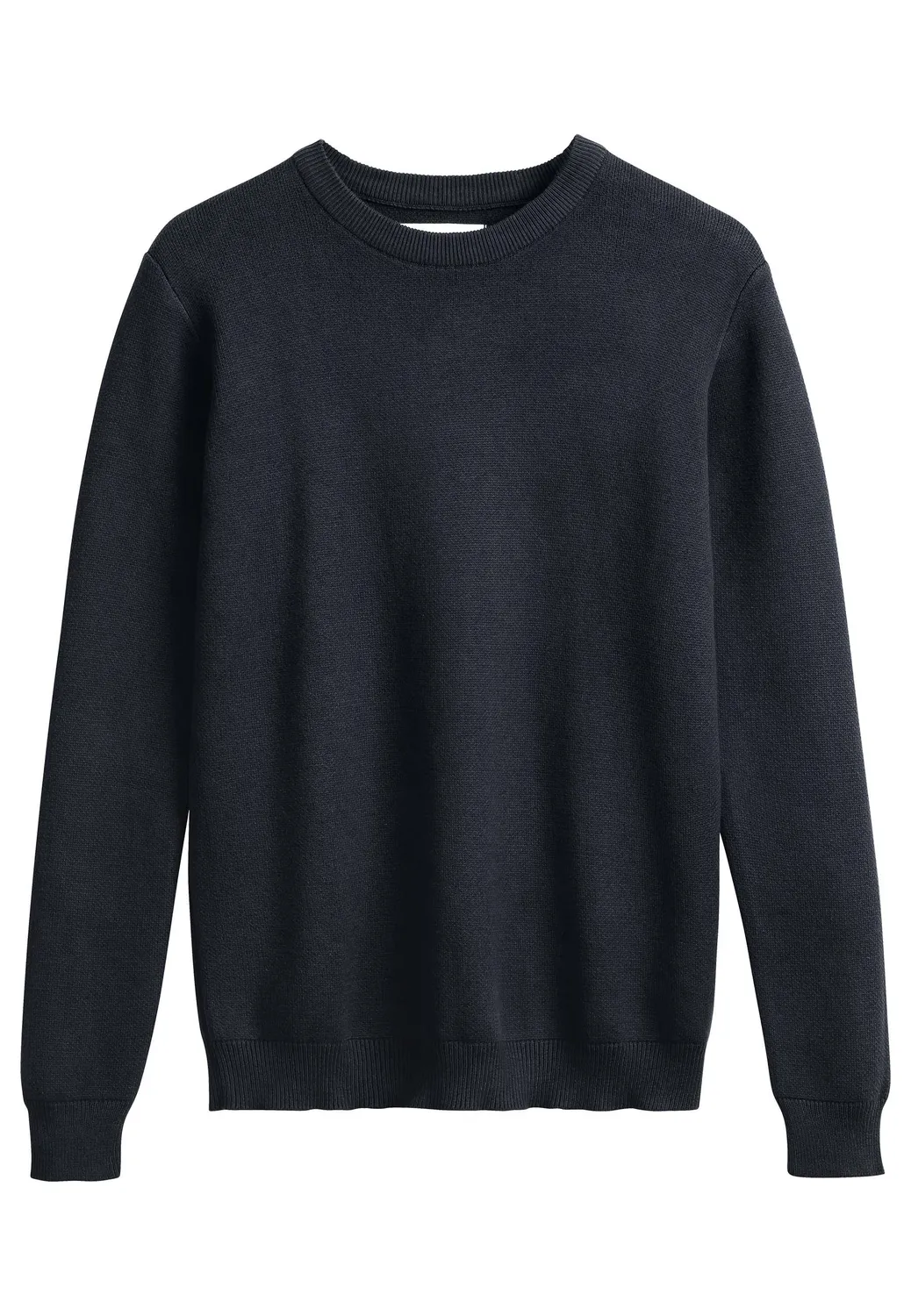 MELA MANAV Jacquard Strickpullover navy Größe M Baumwolle