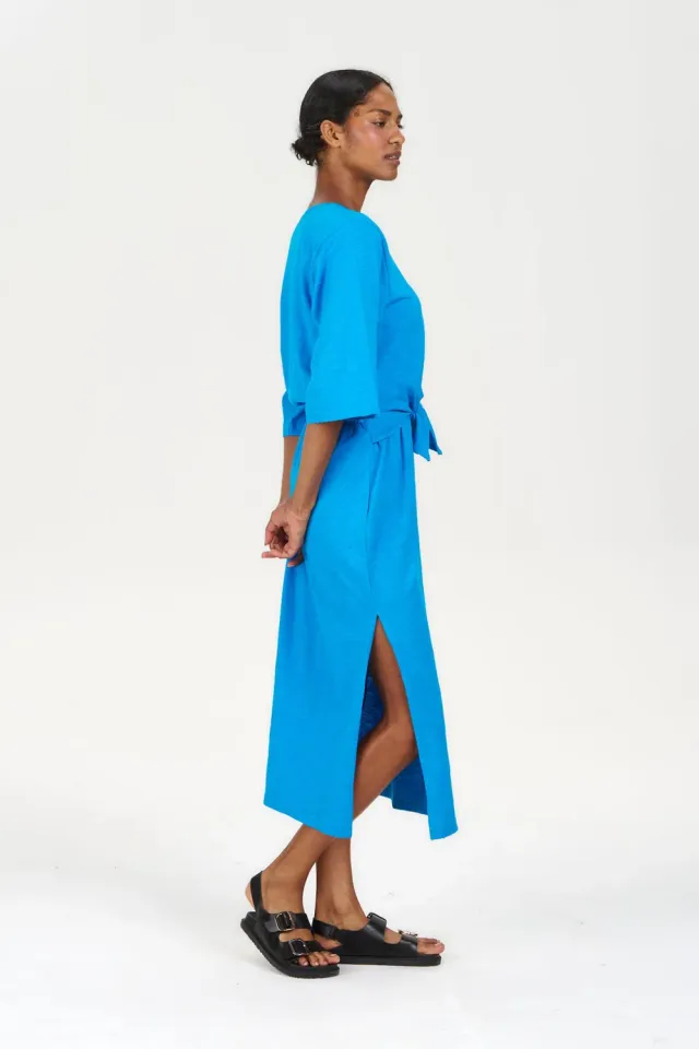 Komodo Hallie Kleid Kobalt Bio-Baumwolle Damen