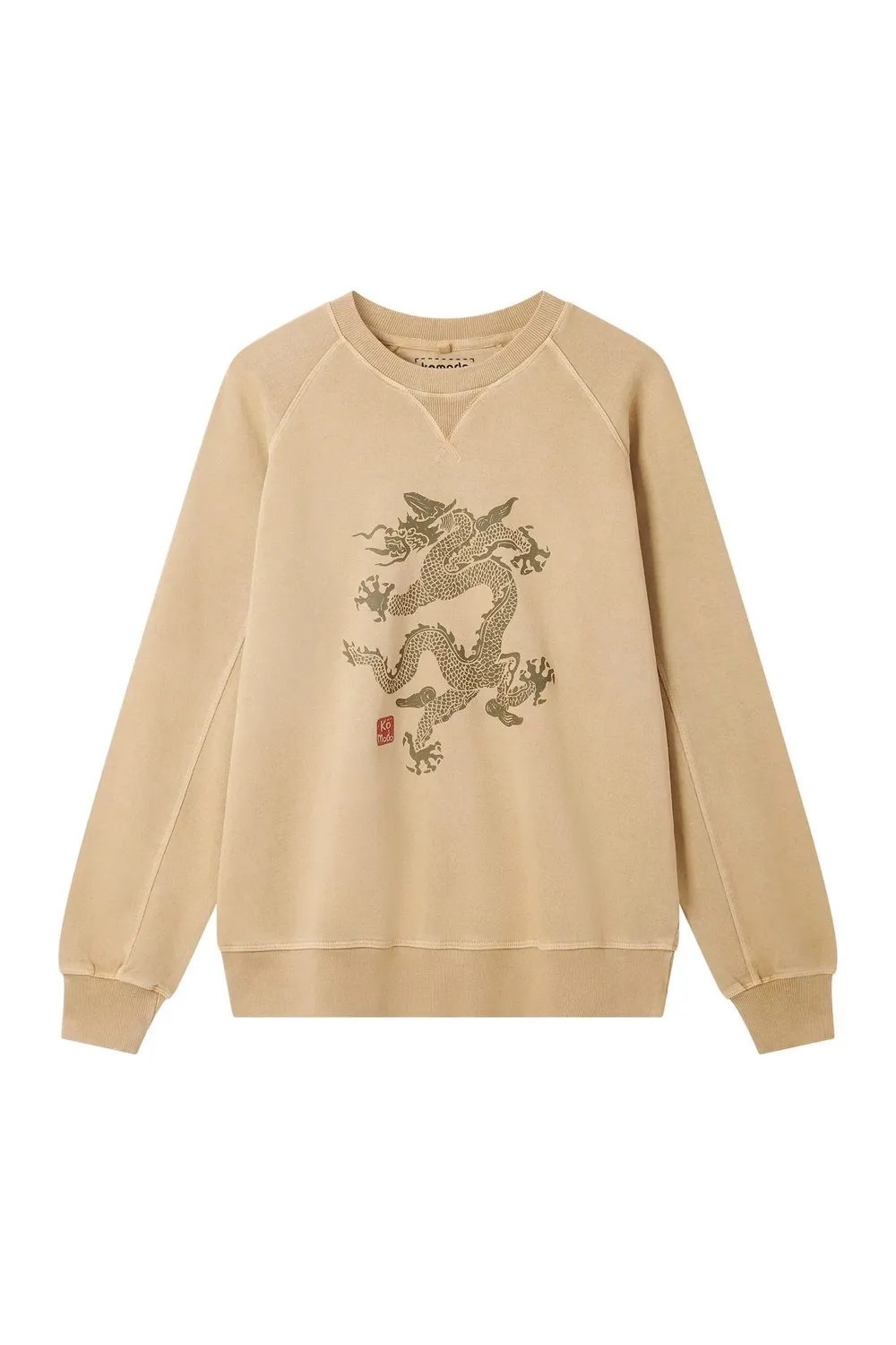 KOMODO DRAGON Sweatshirt Croissant aus Bio-Baumwolle