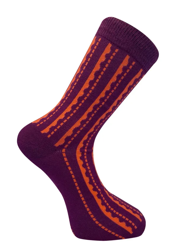 Komodo Trippy Socken Terracotta Bio-Baumwolle 1 Paar