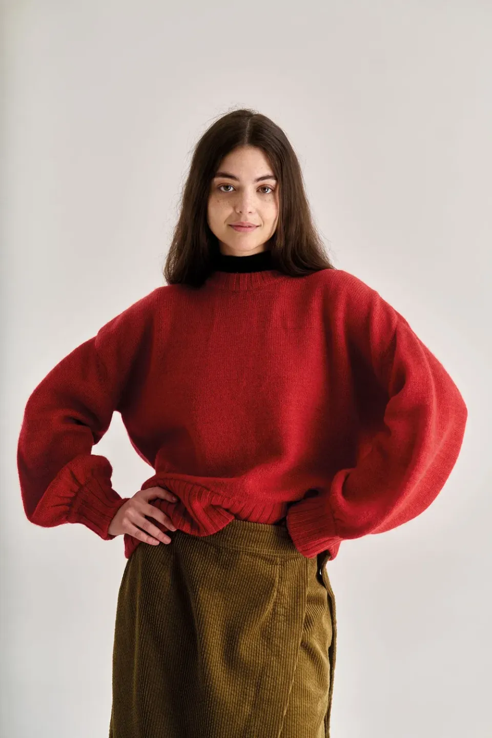 KOMODO PALOMA Pullover Rot aus Lammwolle