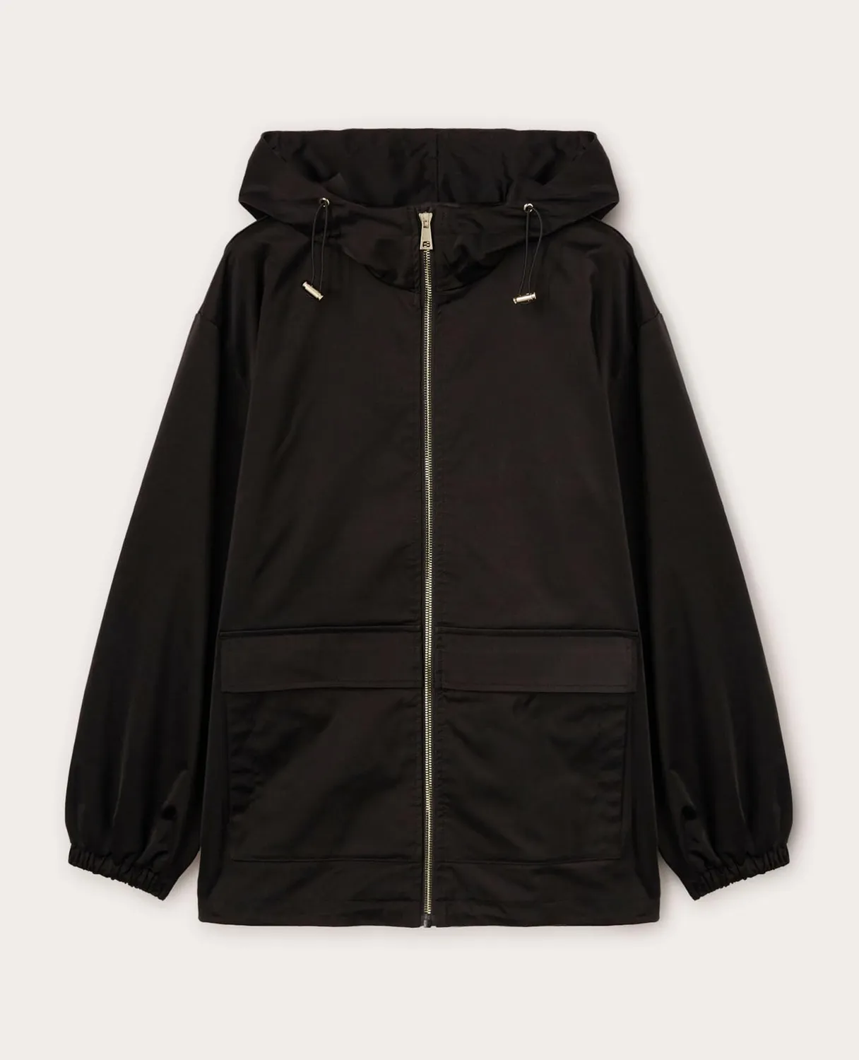Motivi Jacke mit Kapuze Satin-Jacke mit Taschen