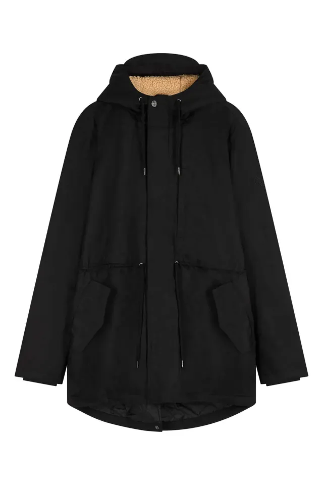 Komodo Wilson Parka Schwarz Bio-Baumwolle