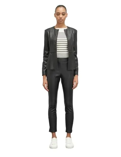 Motivi Peplum-Blouson Lederimitat mit Volant