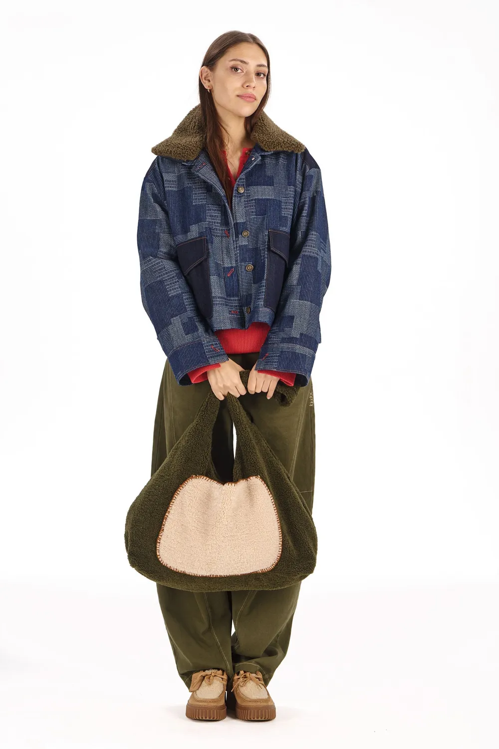 Komodo Amaya Tasche Khaki Fleece recycelt