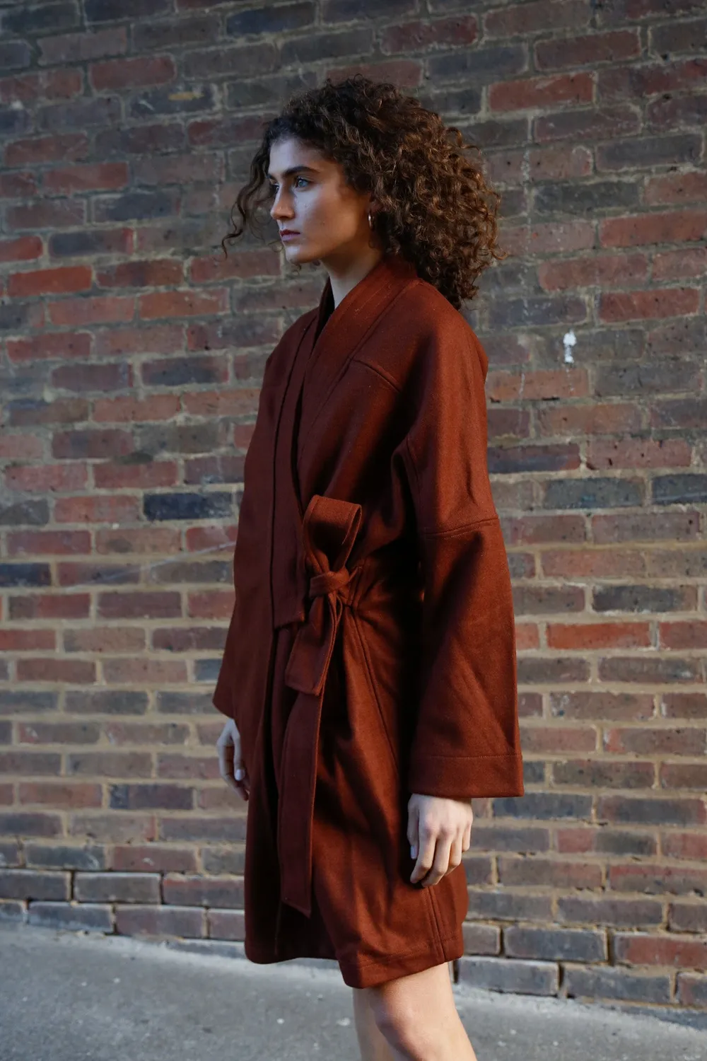 Komodo Kaia Mantel Chestnut Wollmix