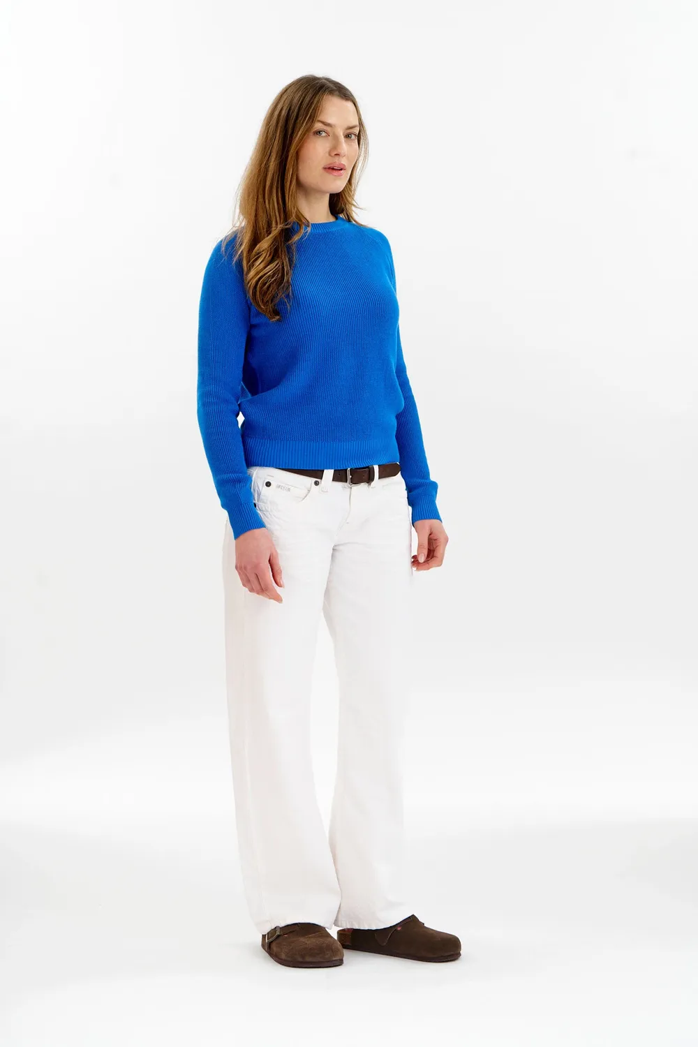 KOMODO FOG Pullover Blau Bio-Baumwolle Damen