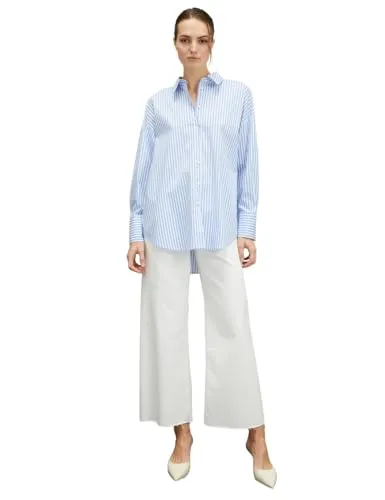 Motivi Spring Summer 24 Oversize-Hemdbluse Bluse gestreift