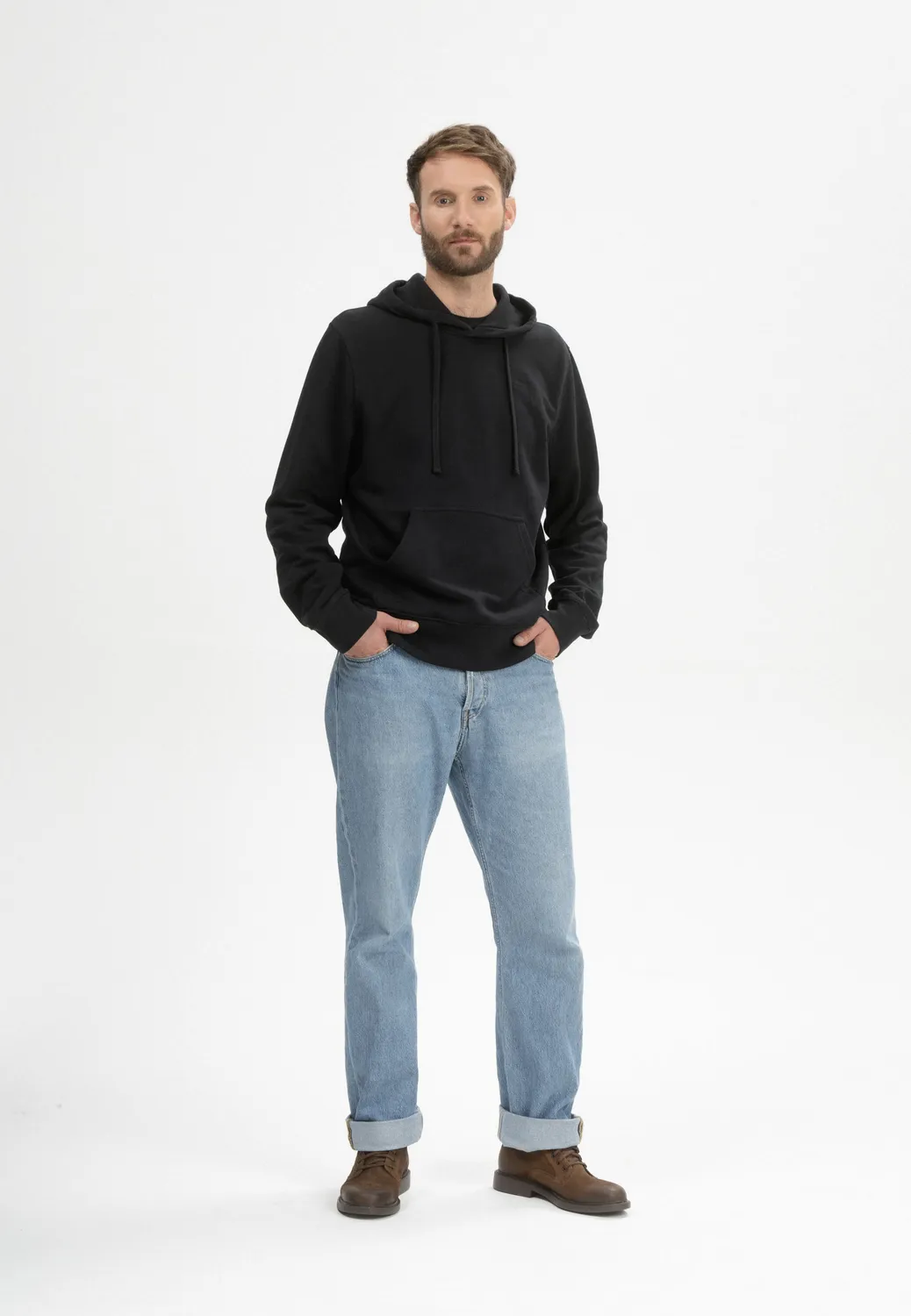 MELA TICAN Kapuzenpullover navy Gr. M Bio-Baumwolle