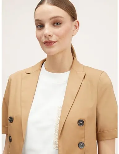 Motivi Spencer-Jacke kurzarm Baumwolle Blazer