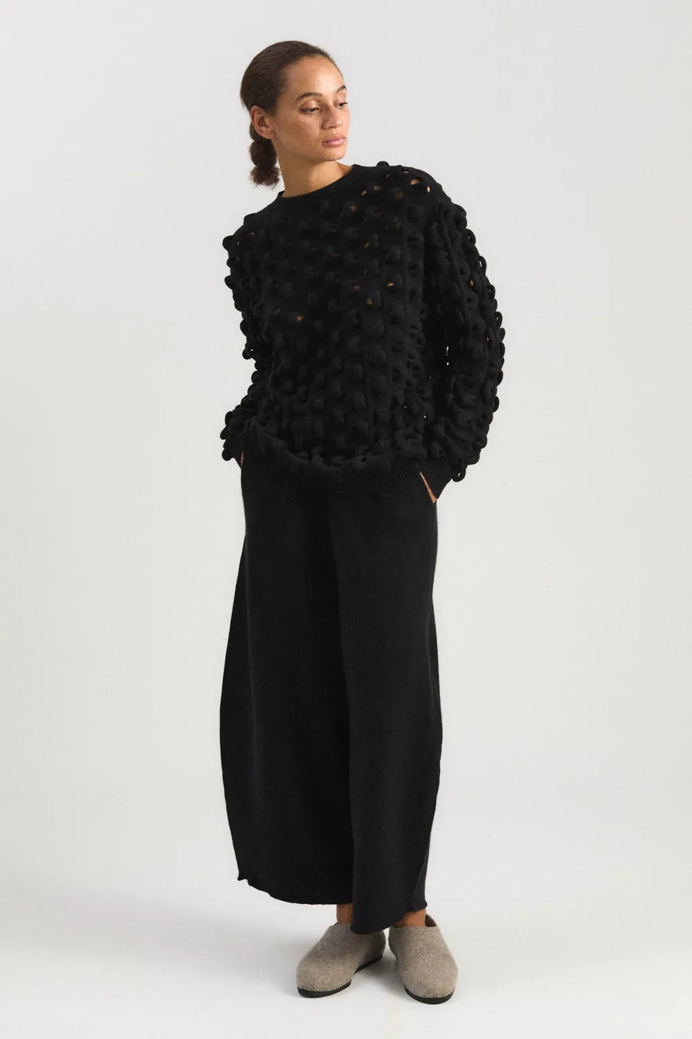 Oyuna Marui Pullover Schwarz 3D-Strick