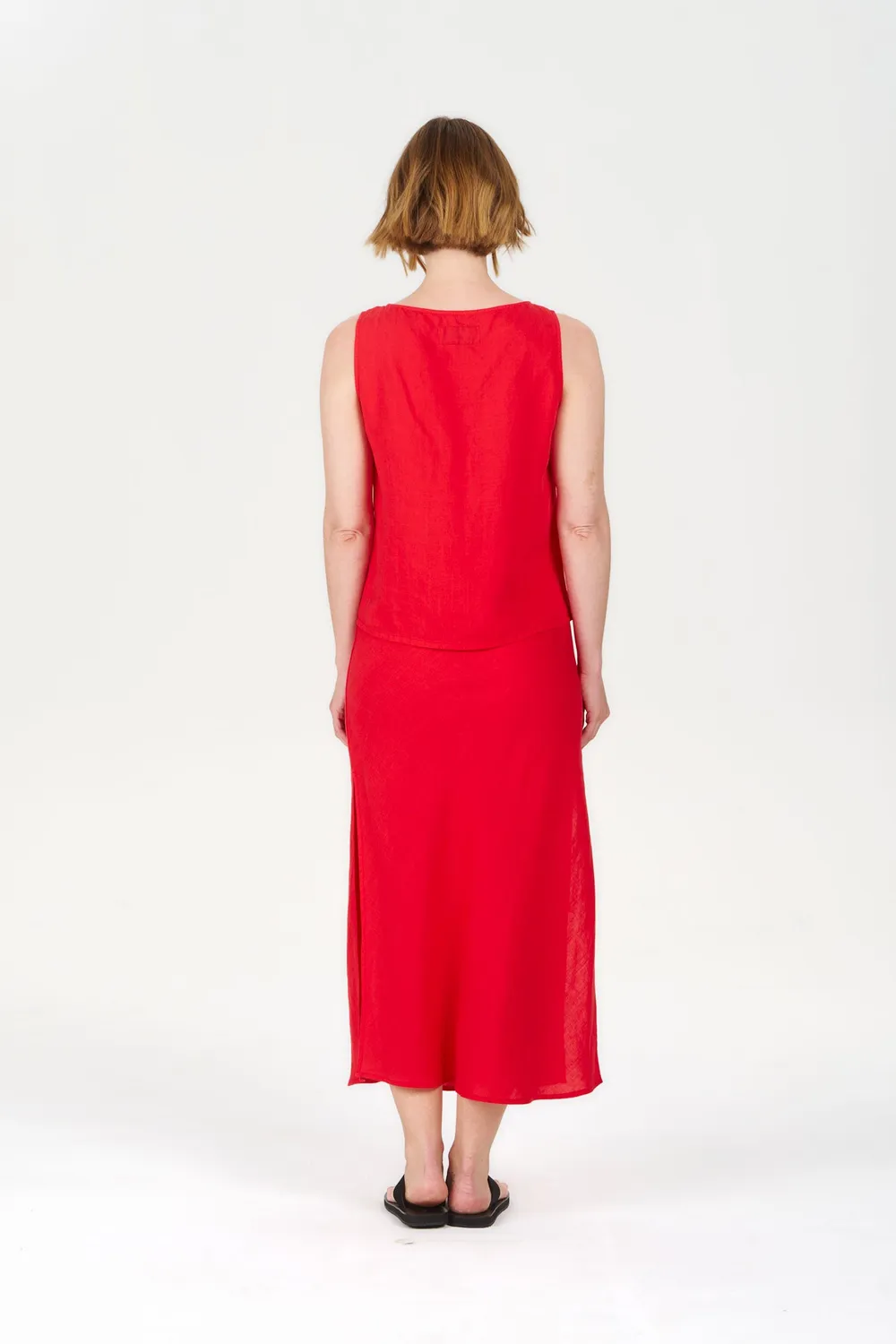 Komodo Ray Rock Koralle Tencel-Leinen