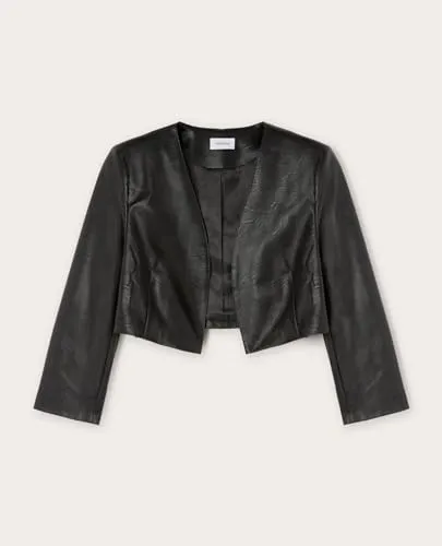 Motivi Bolero-Jacke beschichtet Dreiviertelarm