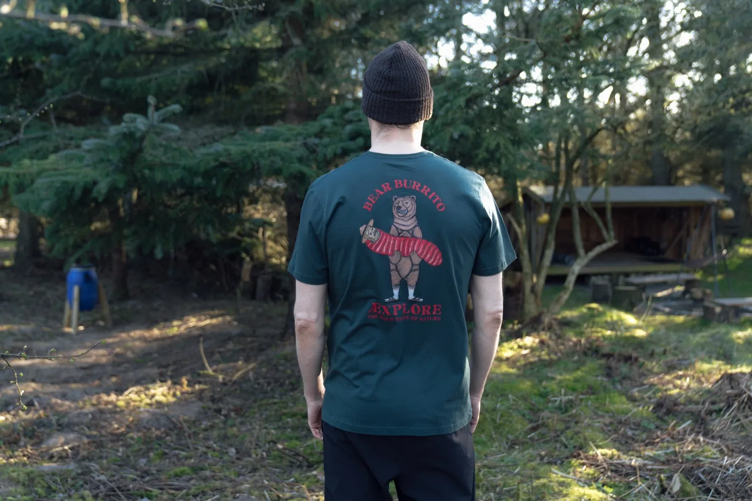 LAKOR Bear Burrito T-Shirt Green Gables Bio