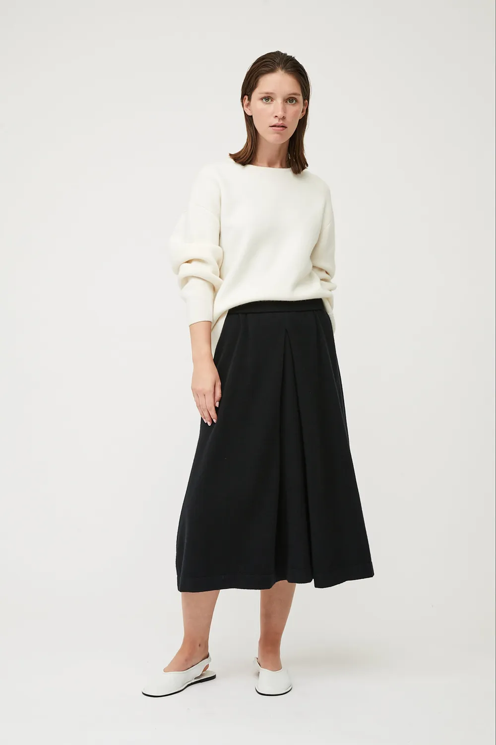 Oyuna Axa Sweater Pullover Ivory Jacquard oversize