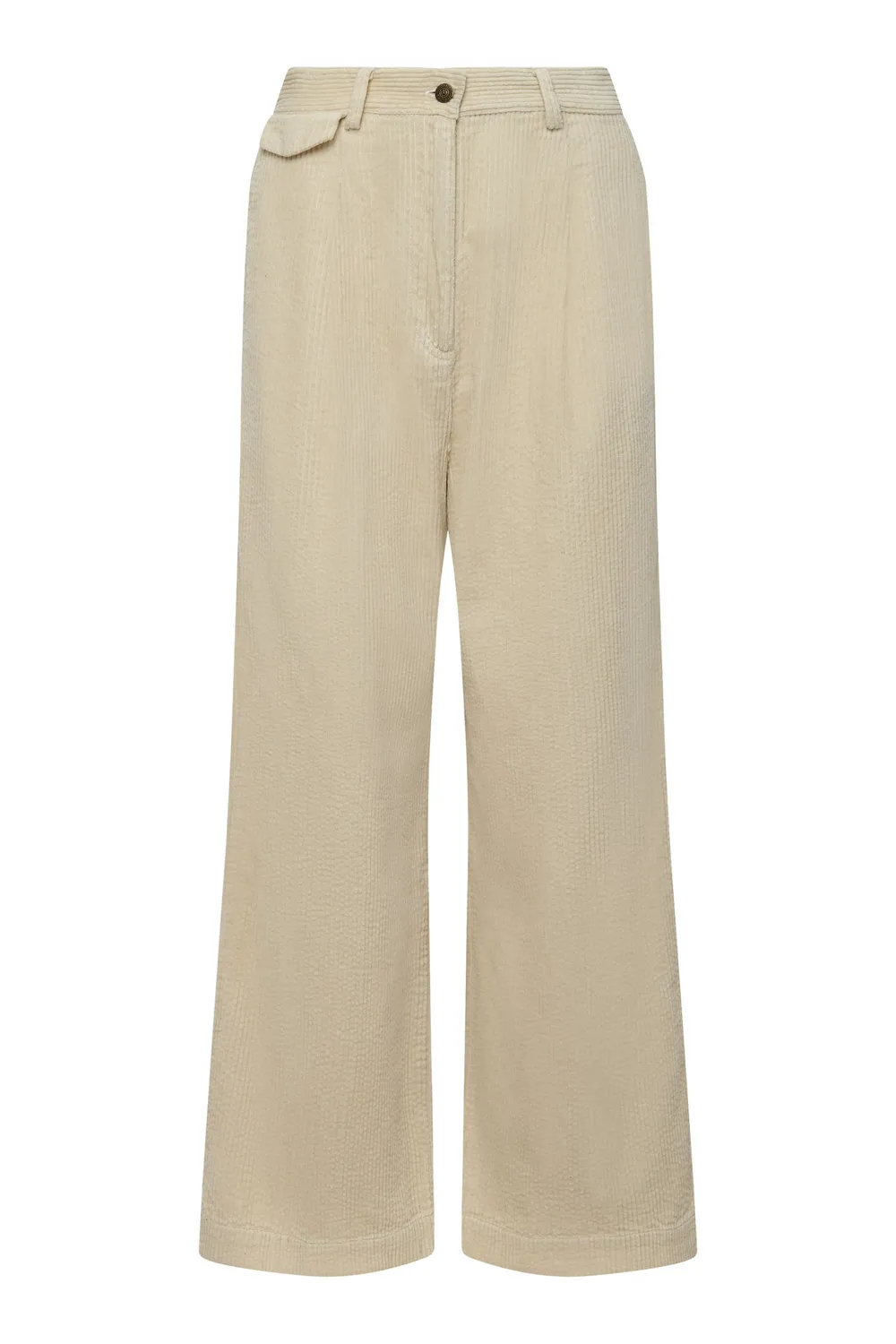 Komodo Tiger Cordhose Winter White Bio-Baumwolle