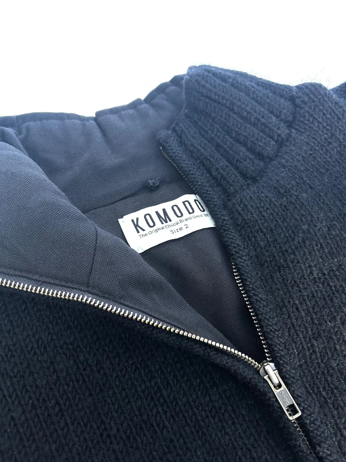 KOMODO BUNJI Wolljacke Herren Schwarz Lambswool