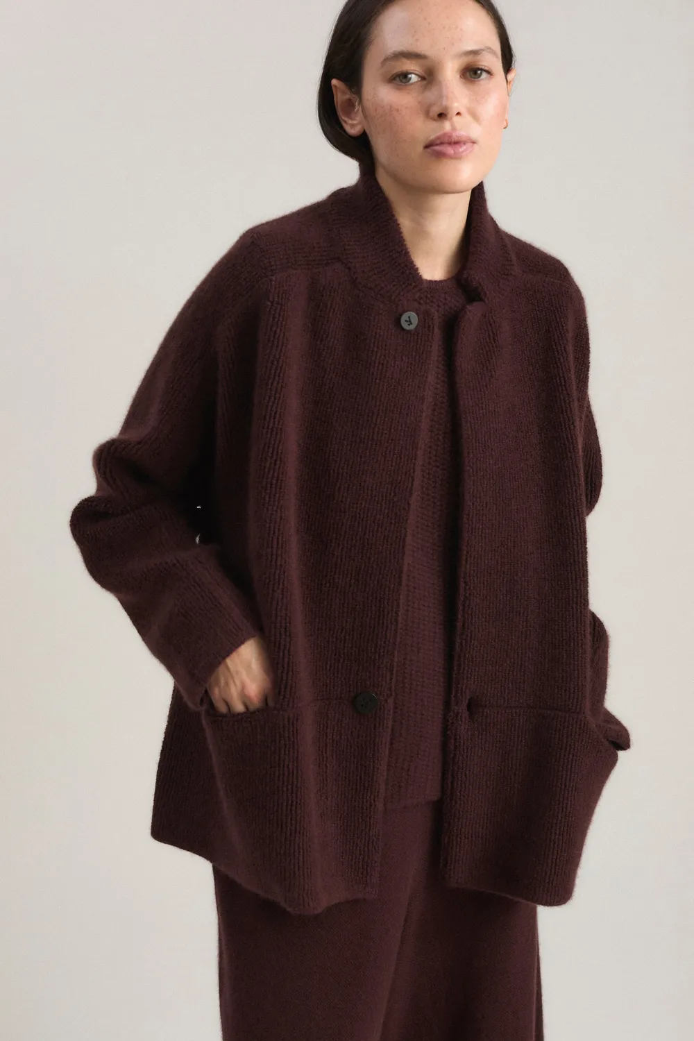 Oyuna Arun Jacke Carob oversized