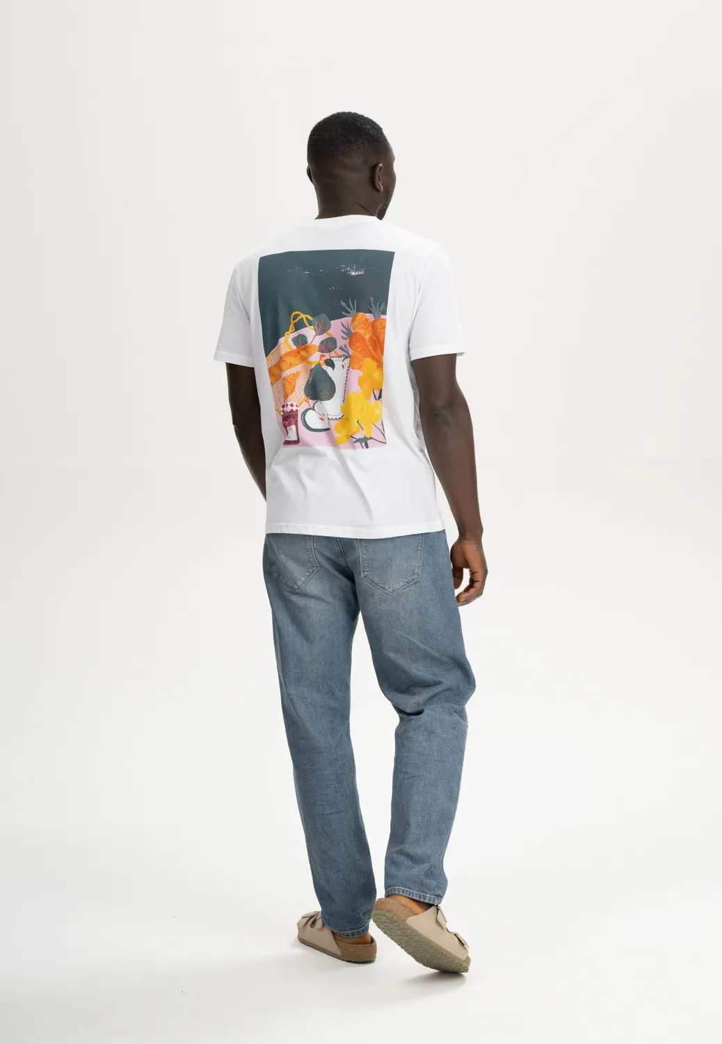 MELA Artist Atelier Mave T-Shirt weiß Print Bio