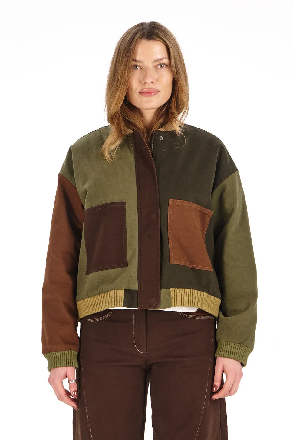 KOMODO MIKI Jacke Damen Patchwork Bio-Stretch