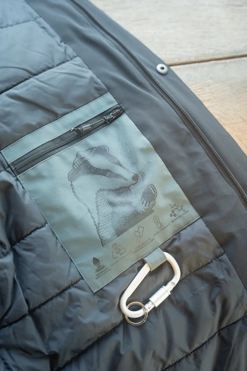 LAKOR Parka Jacke Schwarz Wasserdicht S-XXXL
