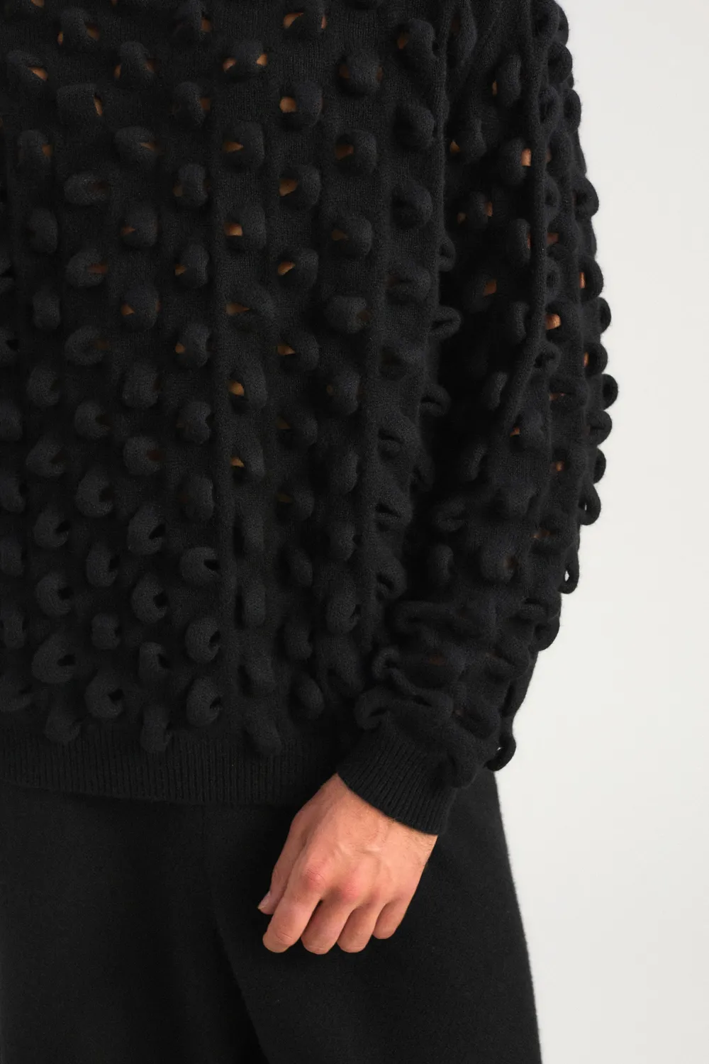 Oyuna Marui Pullover Schwarz 3D-Strick