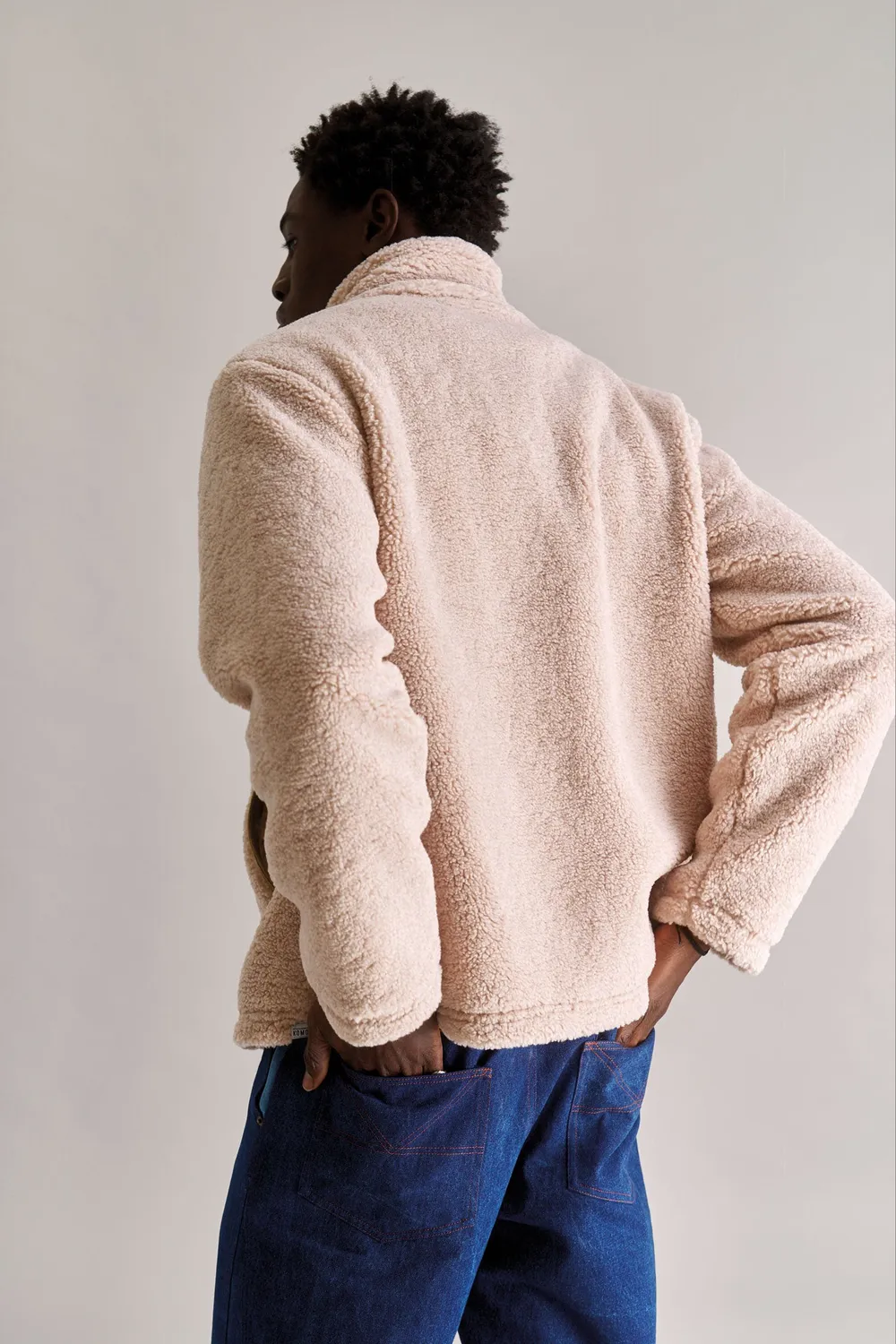 Komodo Drew Fleecejacke Sand recycelt vegan
