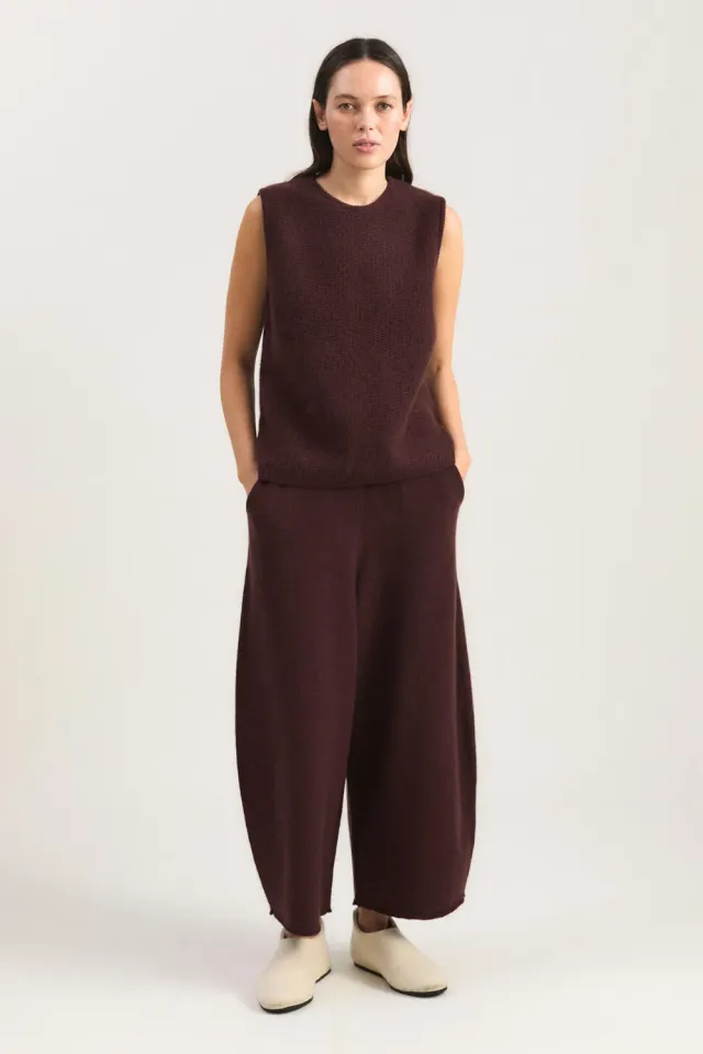 Oyuna Maxi Hose Carob Kaschmir Ballonhose