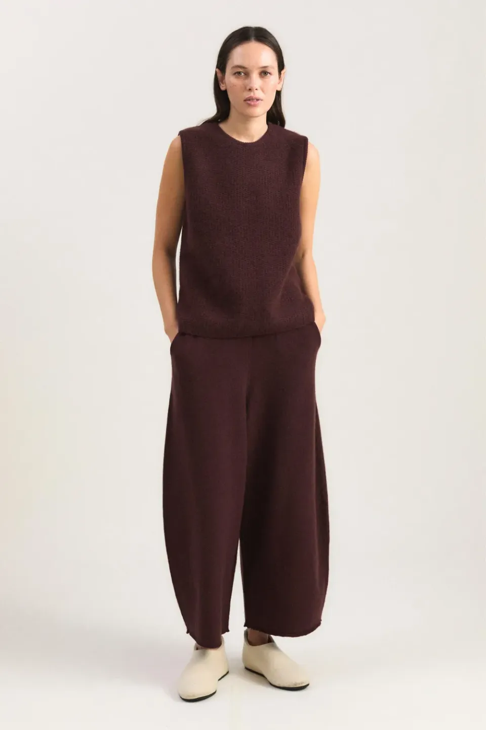 Oyuna Maxi Hose Carob Kaschmir Ballonhose