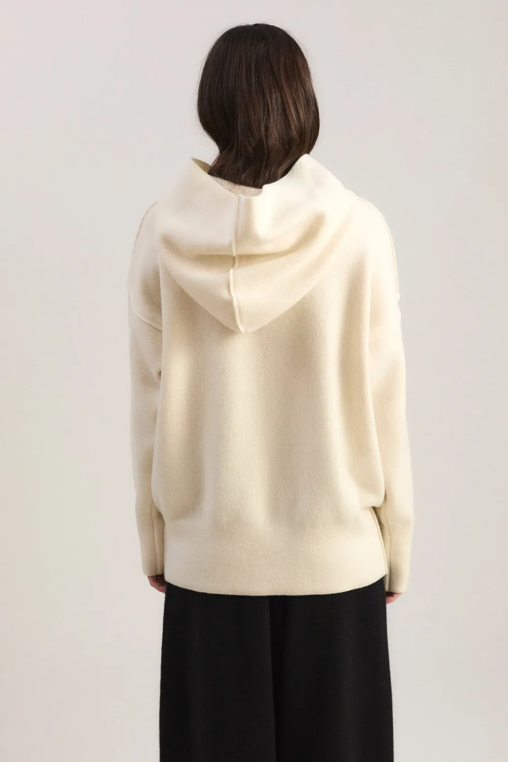 Oyuna Seku Hoodie Ivory Cashmere wendbar