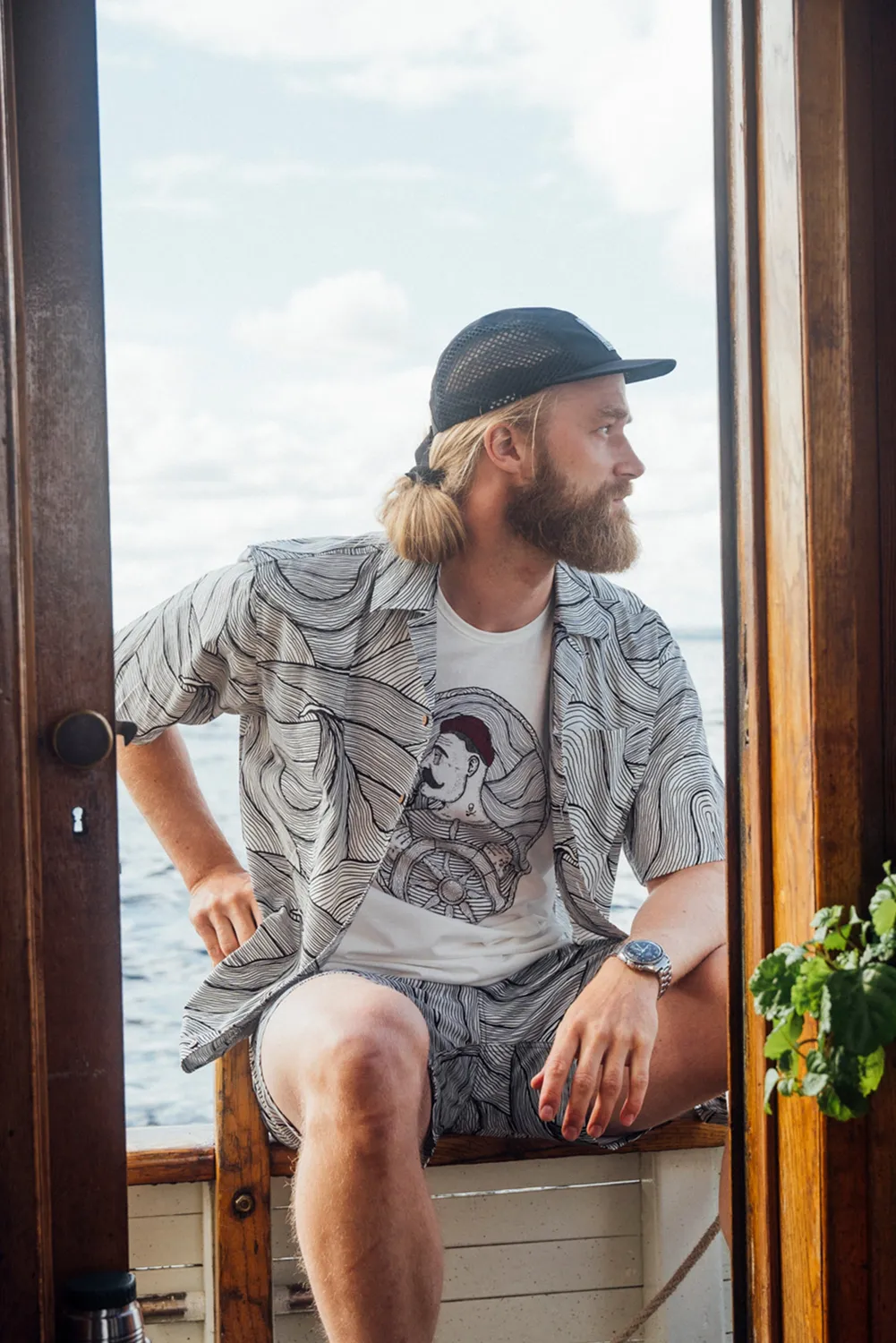 LAKOR Seaway Swim Shorts Badeshorts Moonless Night