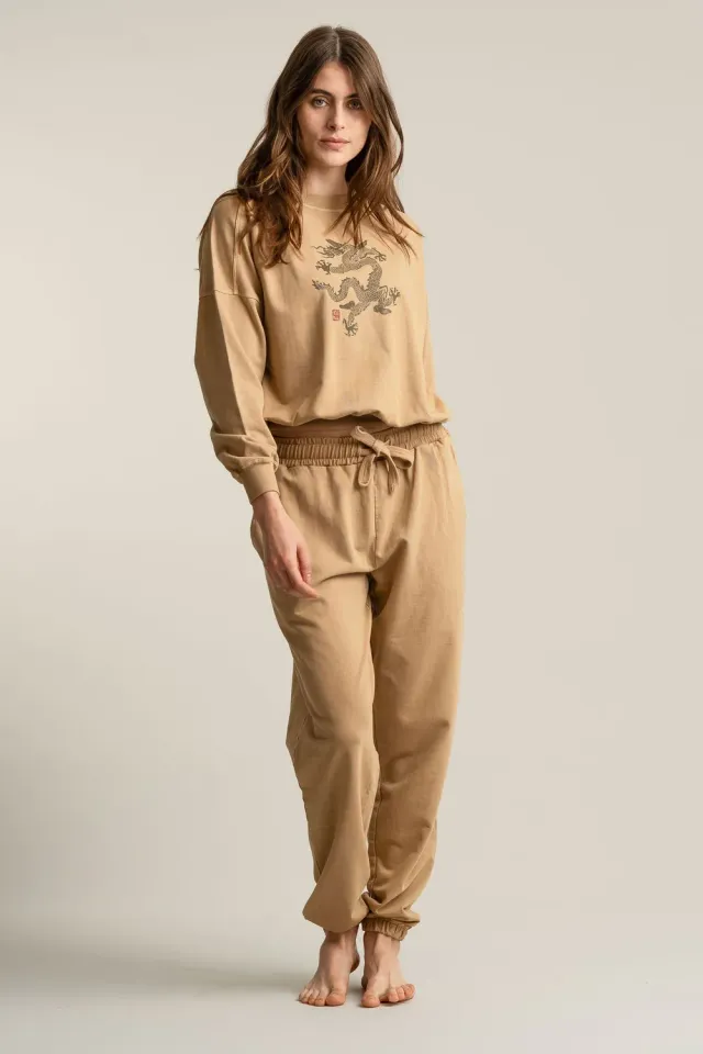 Komodo Evie Jogger Croissant Bio-Baumwolle