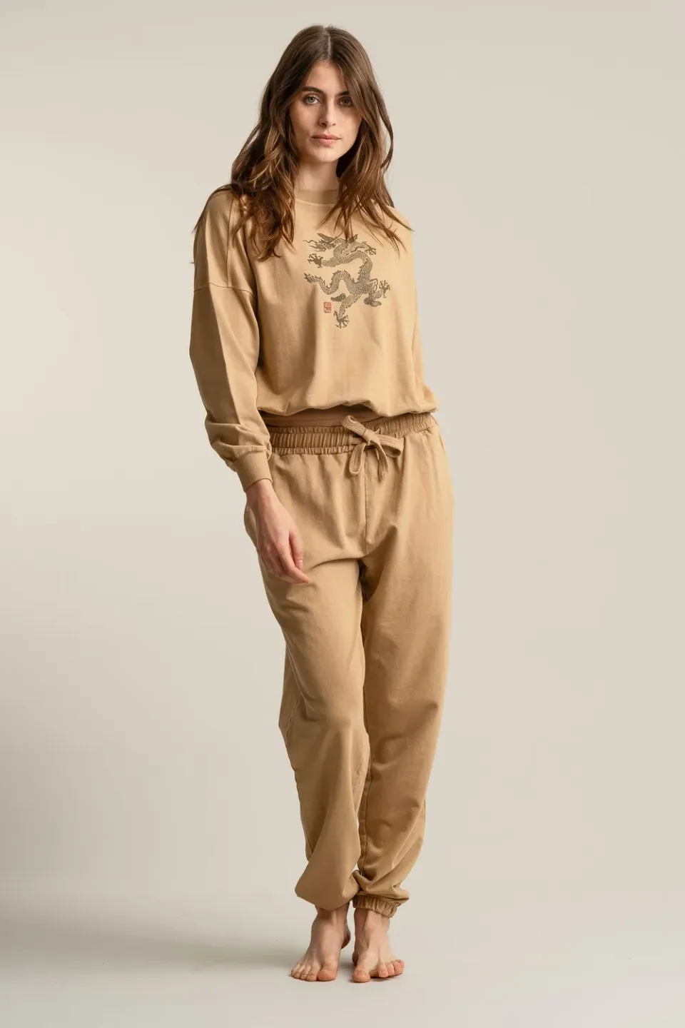 Komodo Evie Jogger Croissant Bio-Baumwolle