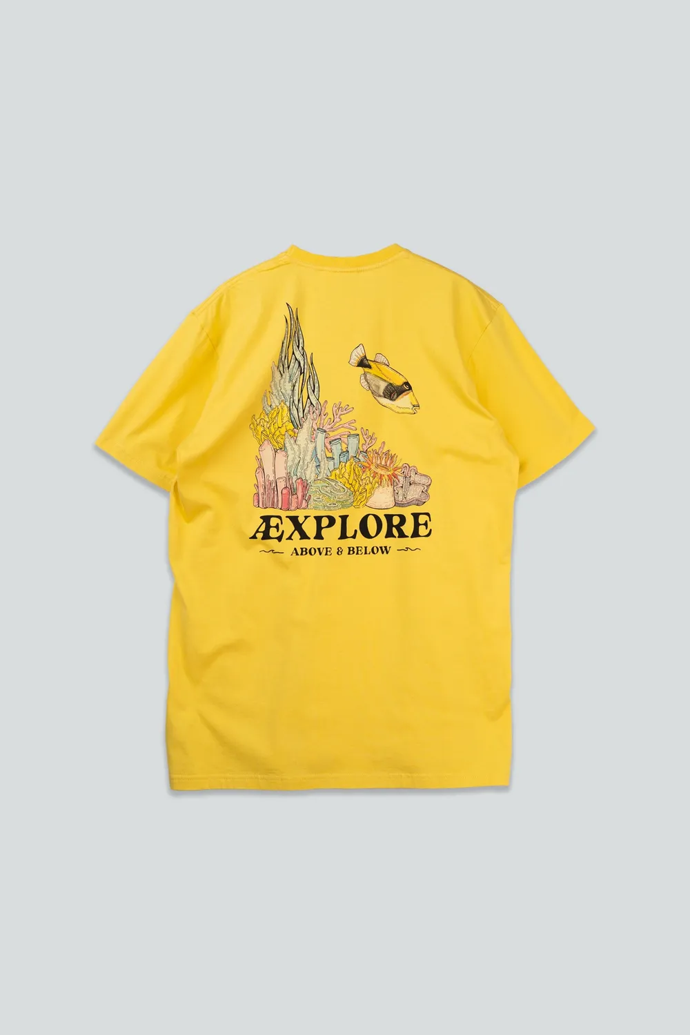 LAKOR Wall of Wonder T-Shirt Cream Gold Bio-Baumwolle