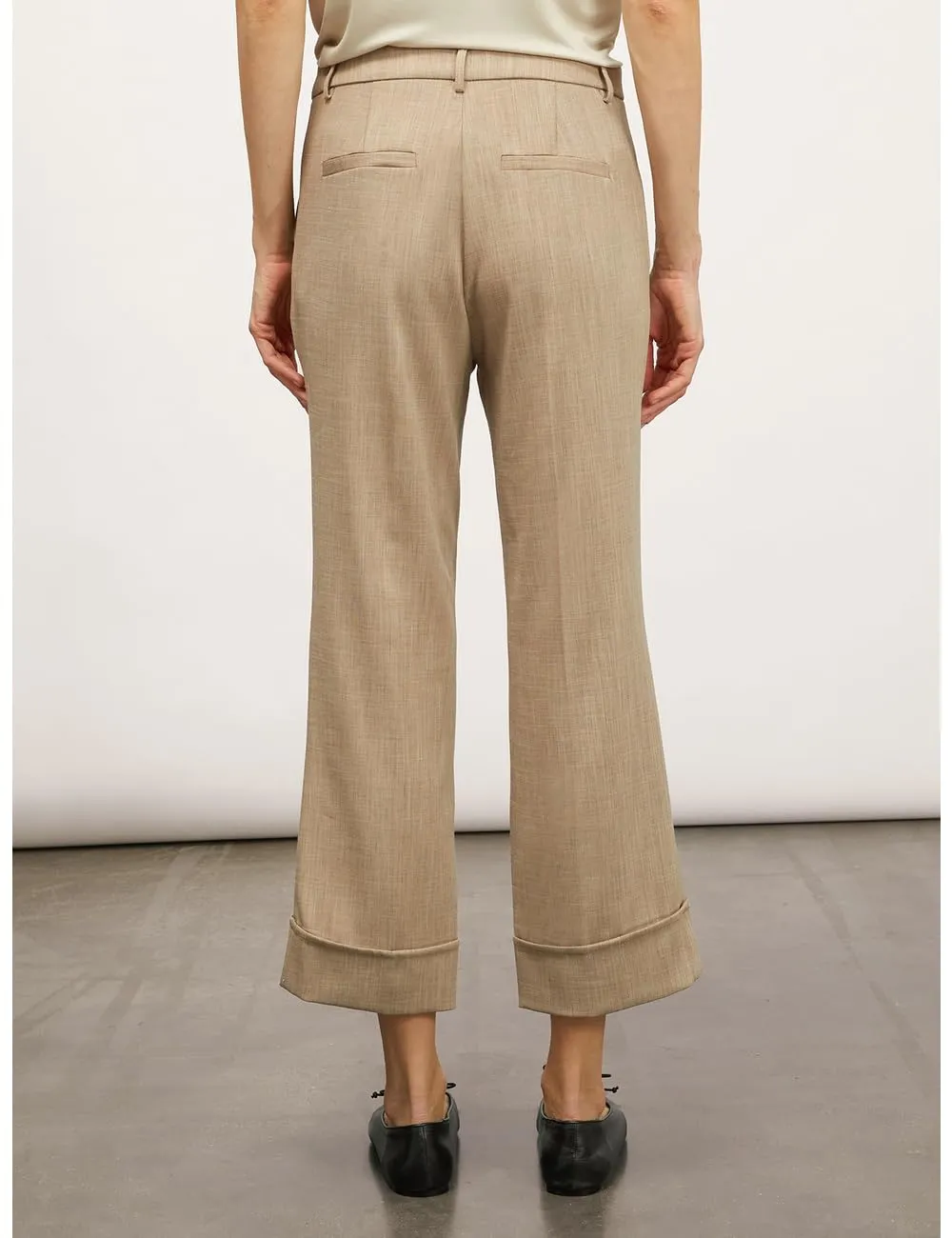 Motivi Cropped-Hose Polyviskose mit Aufschlag