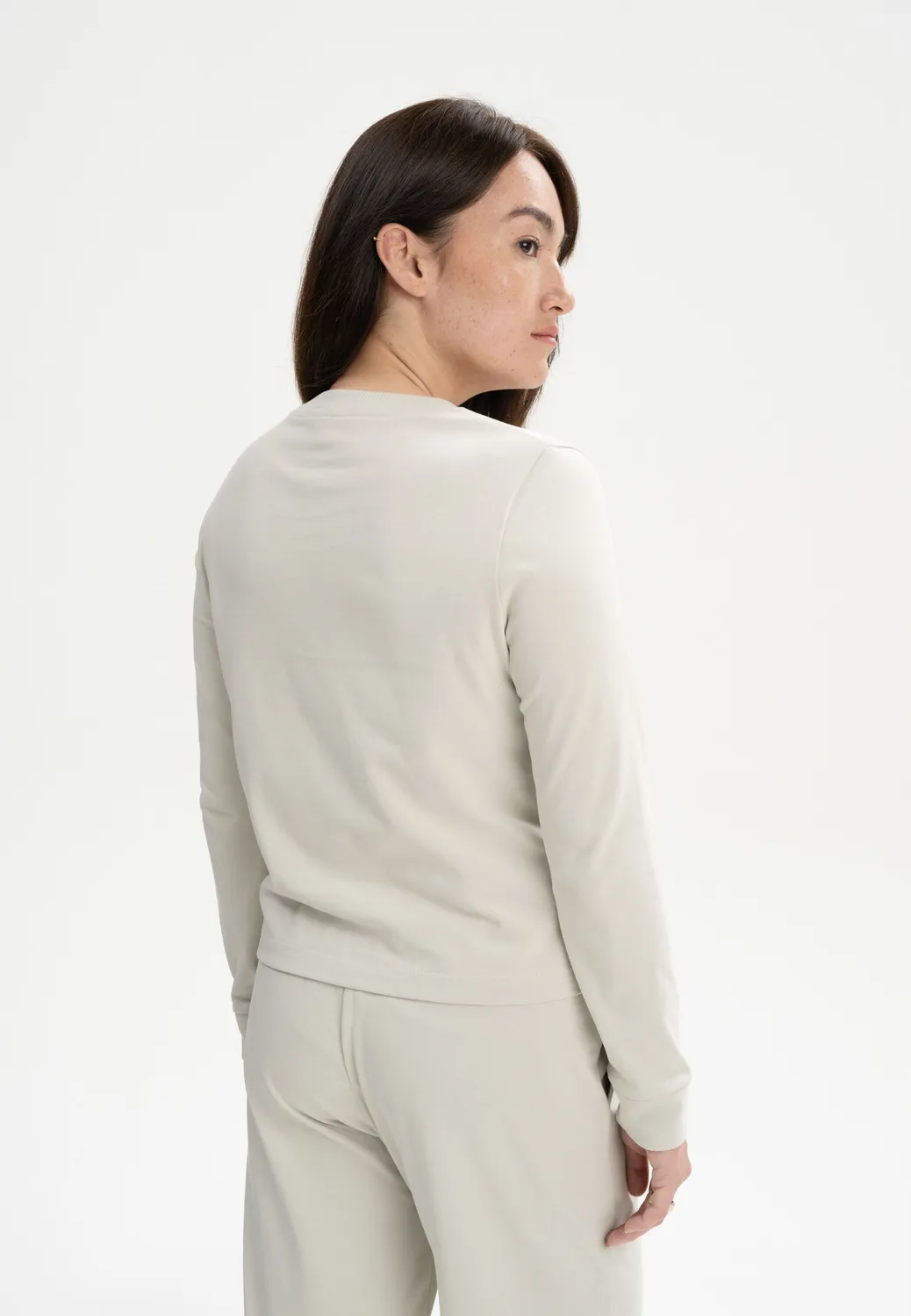MELA AASTHA Langarmshirt tiefsee aus Bio-Baumwolle