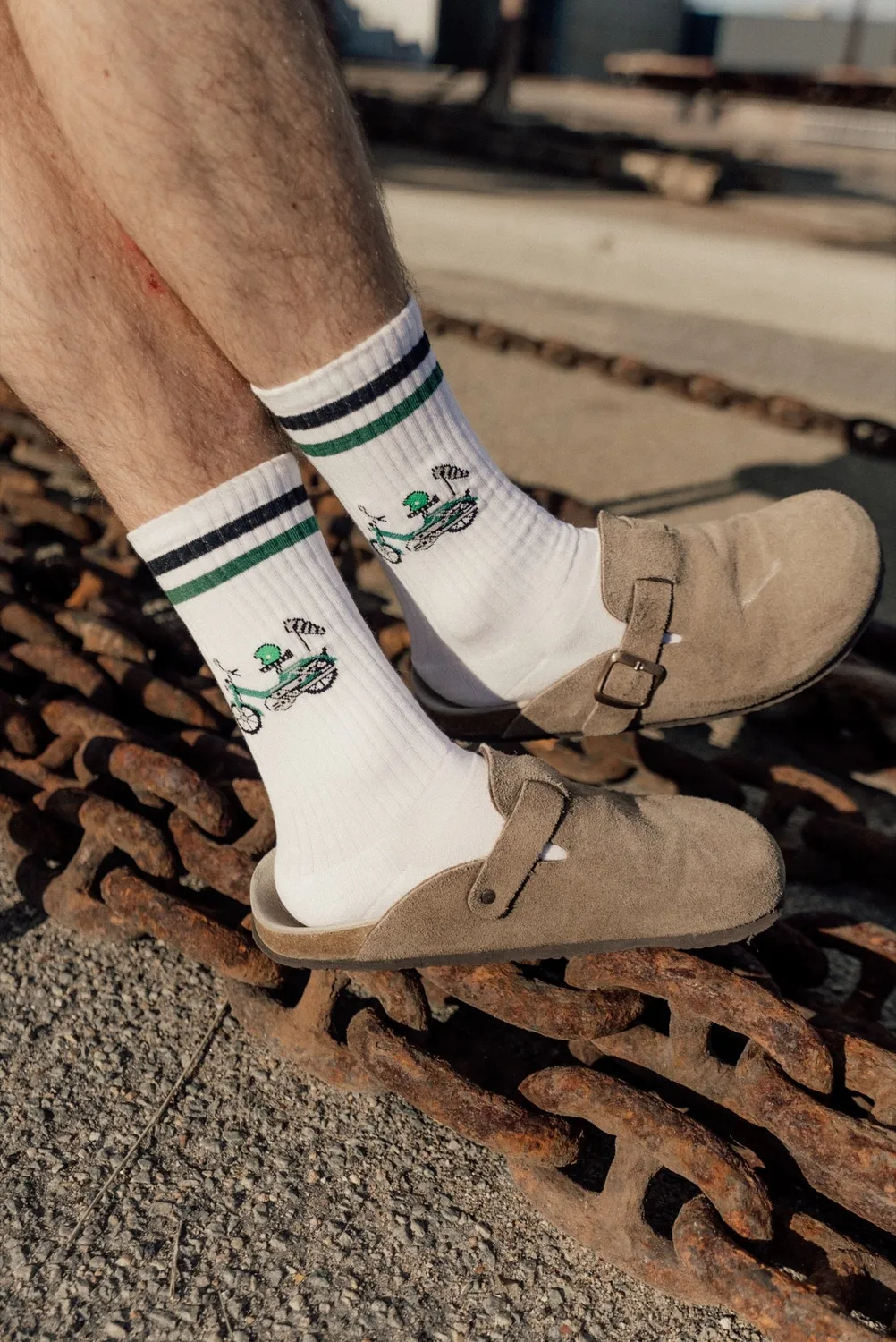 LAKOR Forest Maxi Tennissocken Weiß Bio-Baumwolle