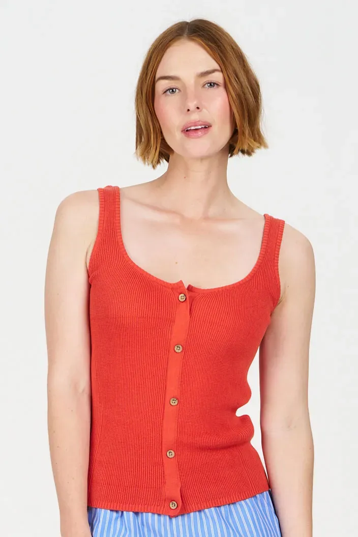 Komodo Cove Top Orange Bio-Baumwolle GOTS